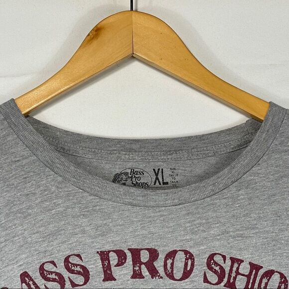 Bass Pro Shops Gray T-Shirt An American Tradition - Picture 6 of 11